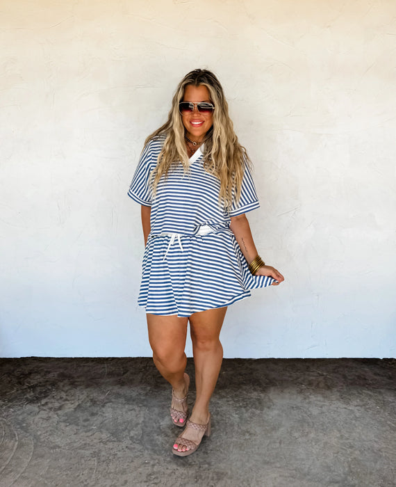 PREORDER: Harbor Stripe Skort Set in Two Colors