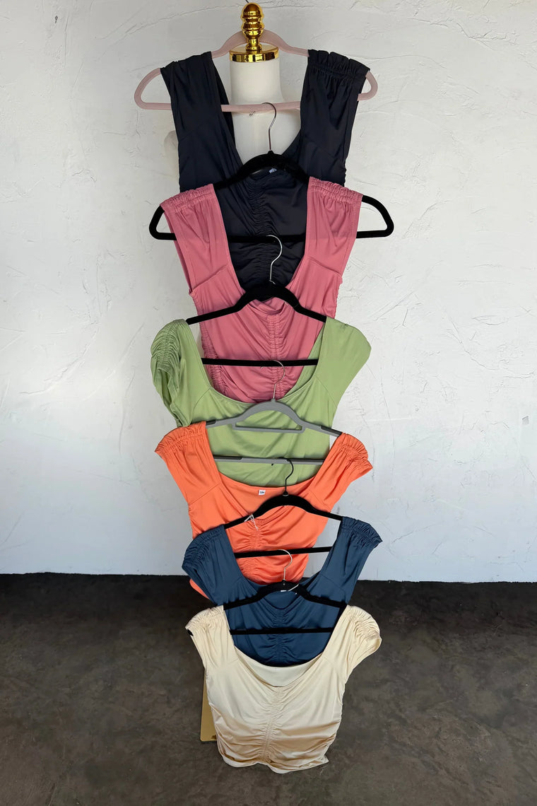 PREORDER: Out and About Cap Sleeve Top