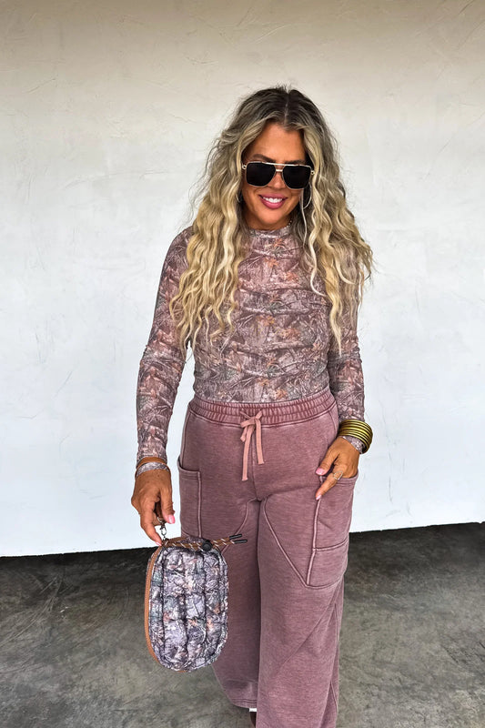 PREORDER: Camo Mesh Top