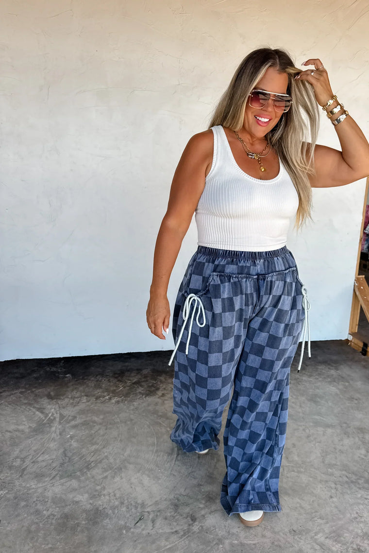 PREORDER: Go with the Flow Checker Pants