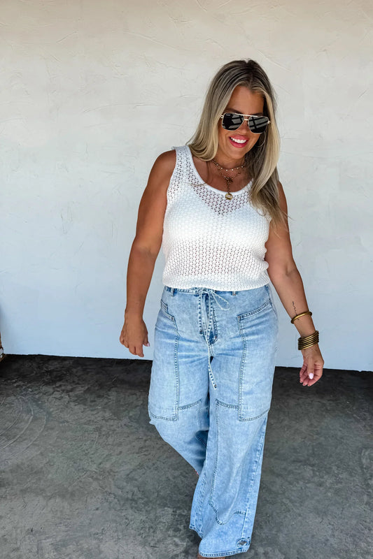 PREORDER: Jovie Tie Waist Jeans