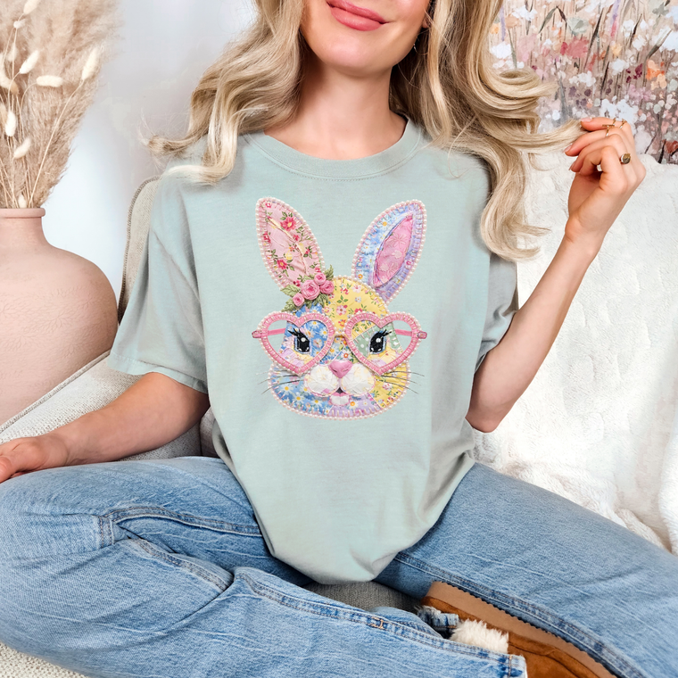 Quilted Bunny Graphic Tee