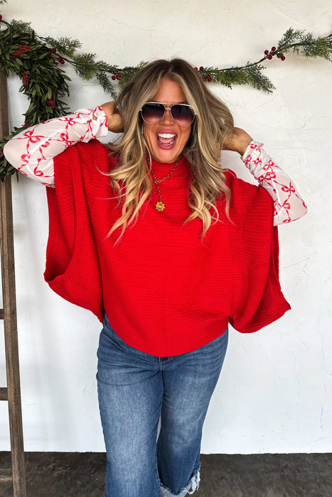 PREORDER: Holiday Meg Pullover Poncho