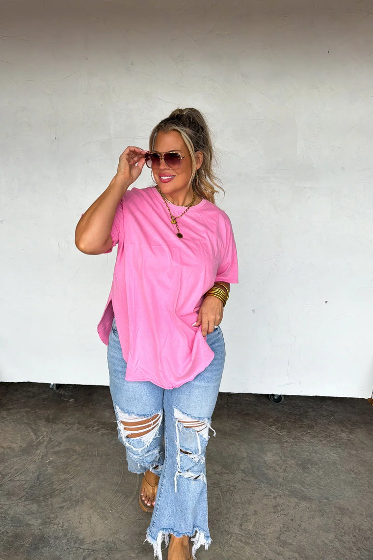 PREORDER: Blakeley Spring Joey Washed Cotton Boyfriend Tee