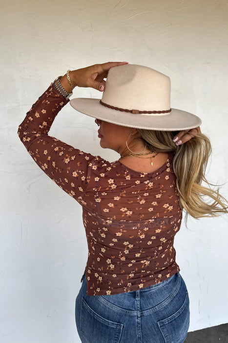 PREORDER: Annie Vneck Mesh Top