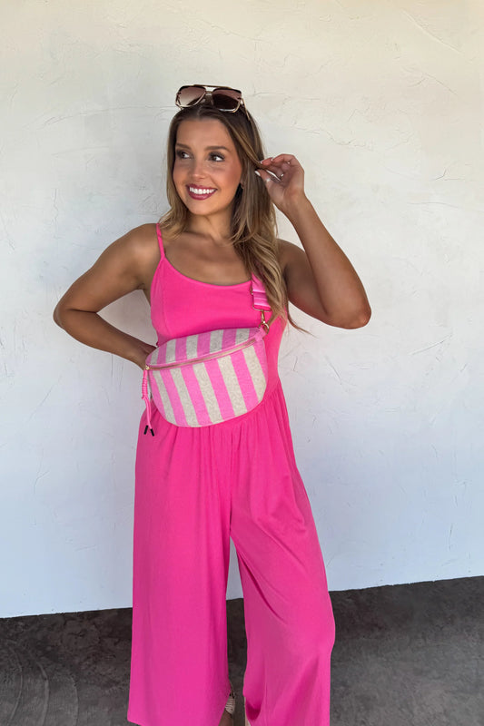 PREORDER: Stripe Terry Bum Bag