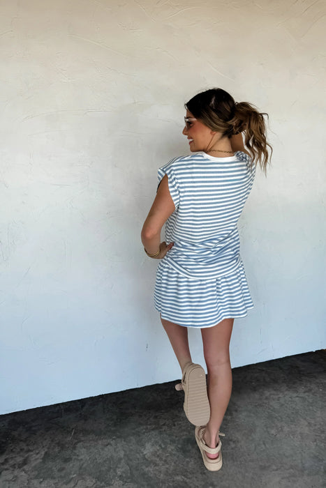PREORDER: Coastal Stripes Skort Set