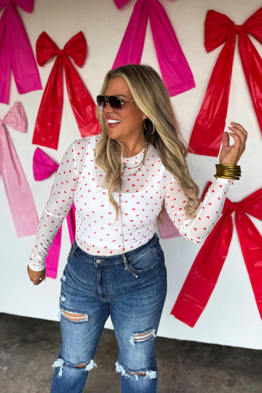 PREORDER: Valentines Dress It Up Mesh Tops