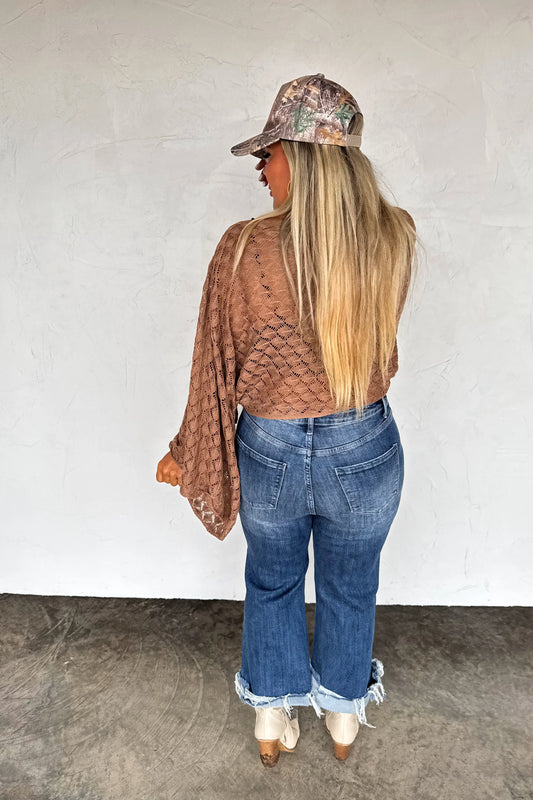 PREORDER: Fall Colors Free Spirit Bell Sleeve Top