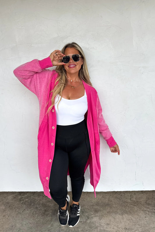 PREORDER: Desi Sweatshirt Cardigan