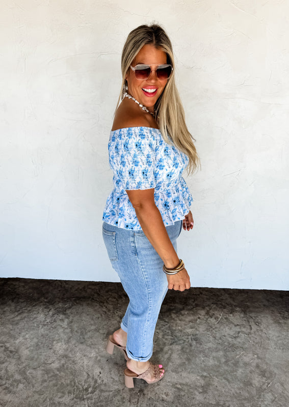 PREORDER: Essie Floral Smocked Top