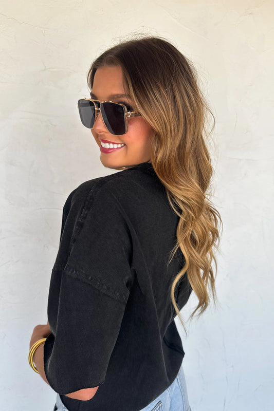 PREORDER: Regan Raw Hem Tee
