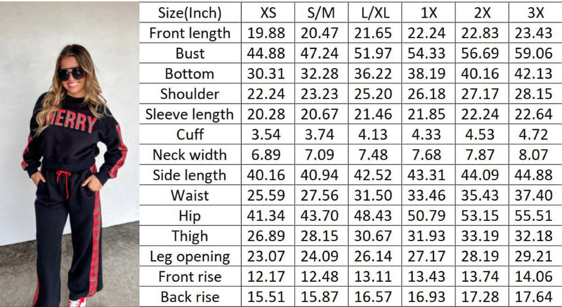 PREORDER: Merry Plaid Pant Set