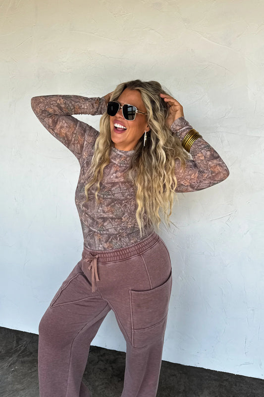 PREORDER: Camo Mesh Top