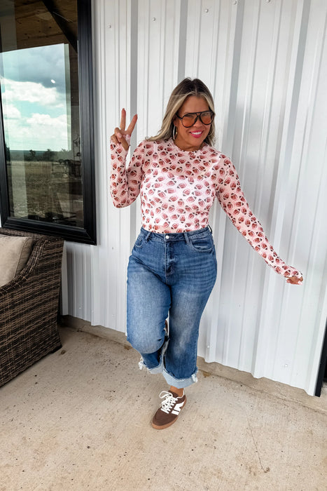 PREORDER: Football Dress It Up Mesh Top