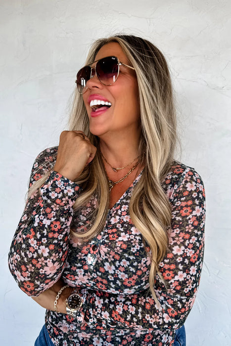 PREORDER: Annie Vneck Mesh Top