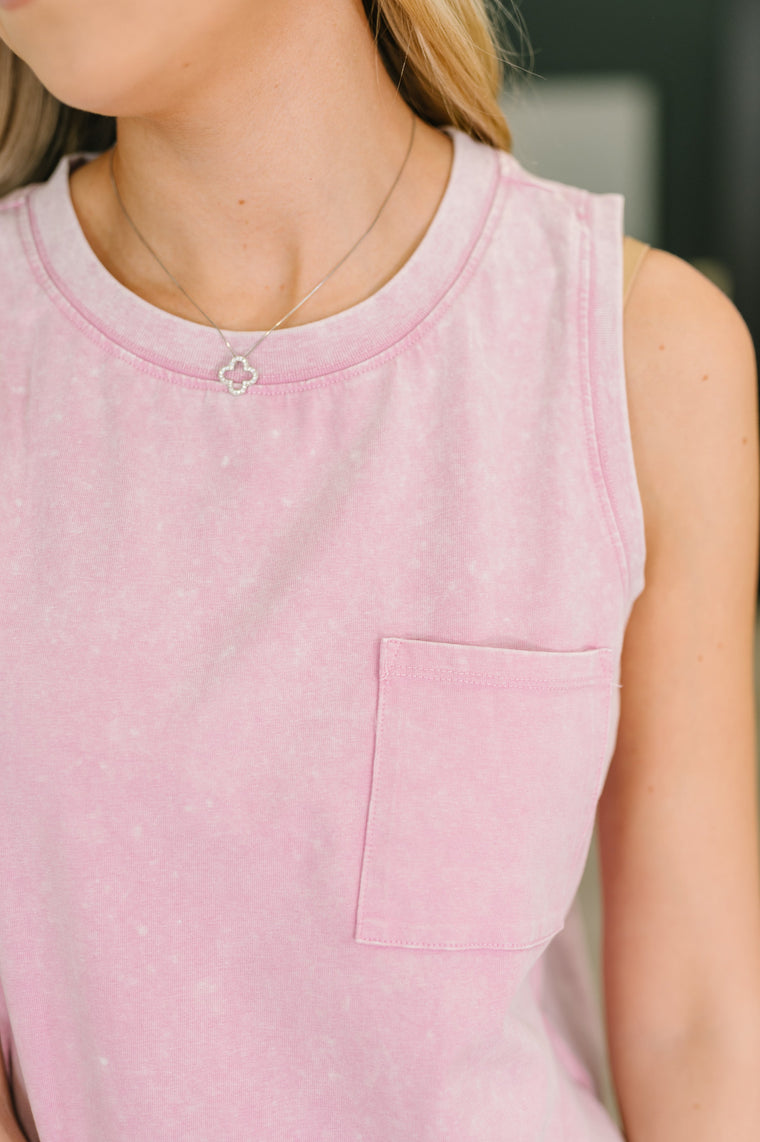 A Look in Your Eyes Mineral Wash Tank Top