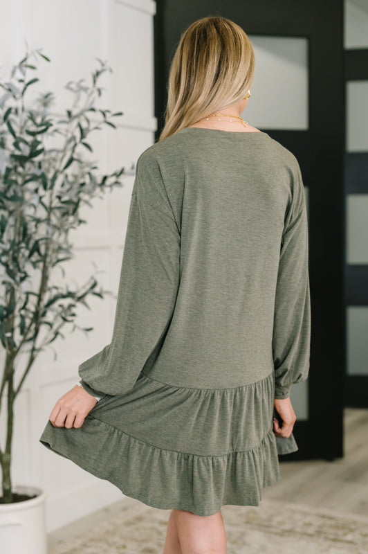 Autumn Breeze Long Sleeve Knit Dress