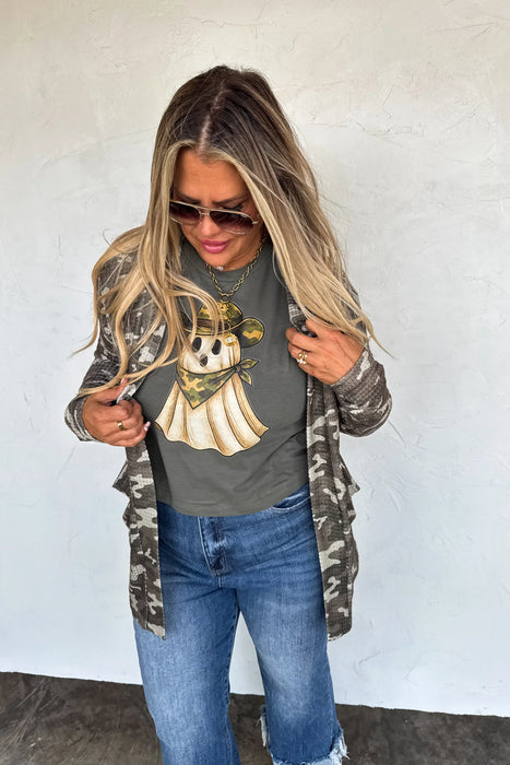 PREORDER: Camo Ghost Graphic Tee