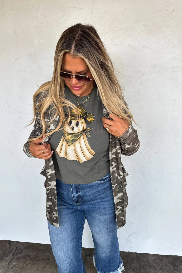 PREORDER: Camo Ghost Graphic Tee