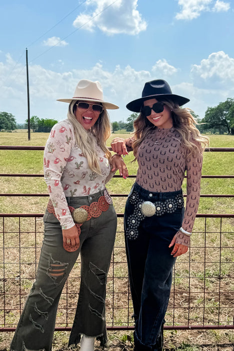PREORDER: Boots & Blooms Collection Mesh Tops