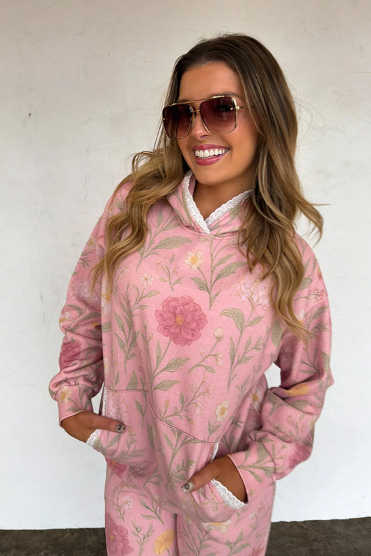 PREORDER: Lila Lace Hoodie Pullover