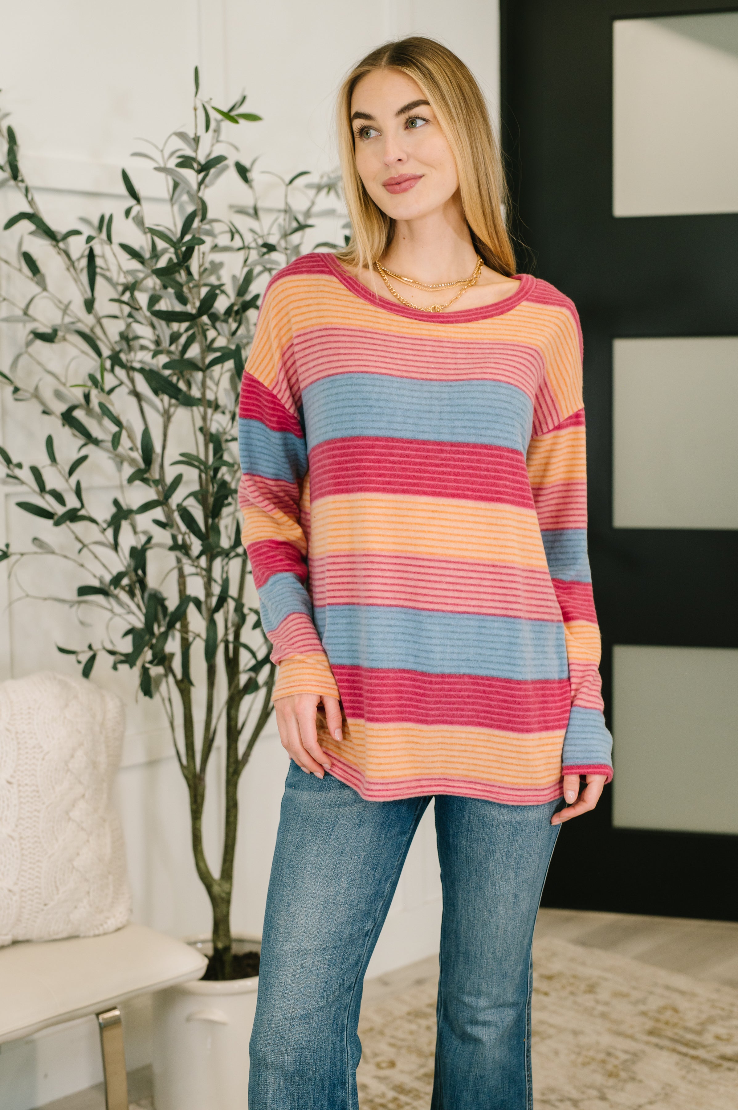 Back Home  Drop Shoulder Top