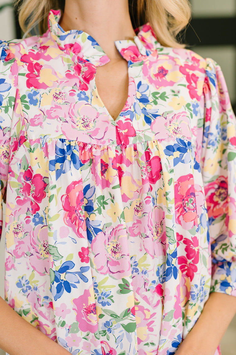 Barely Catch My Breath Notch Neck Dress