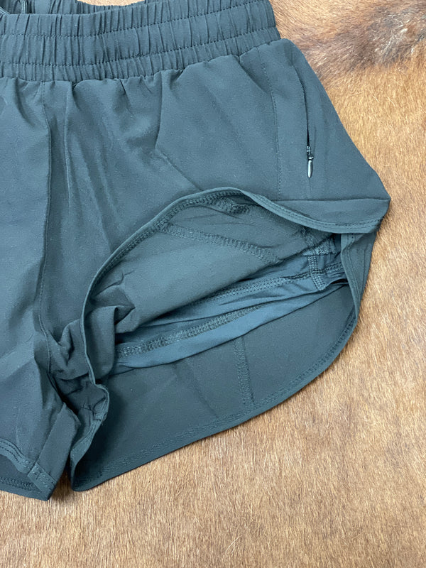 Black Serena Athletic Shorts