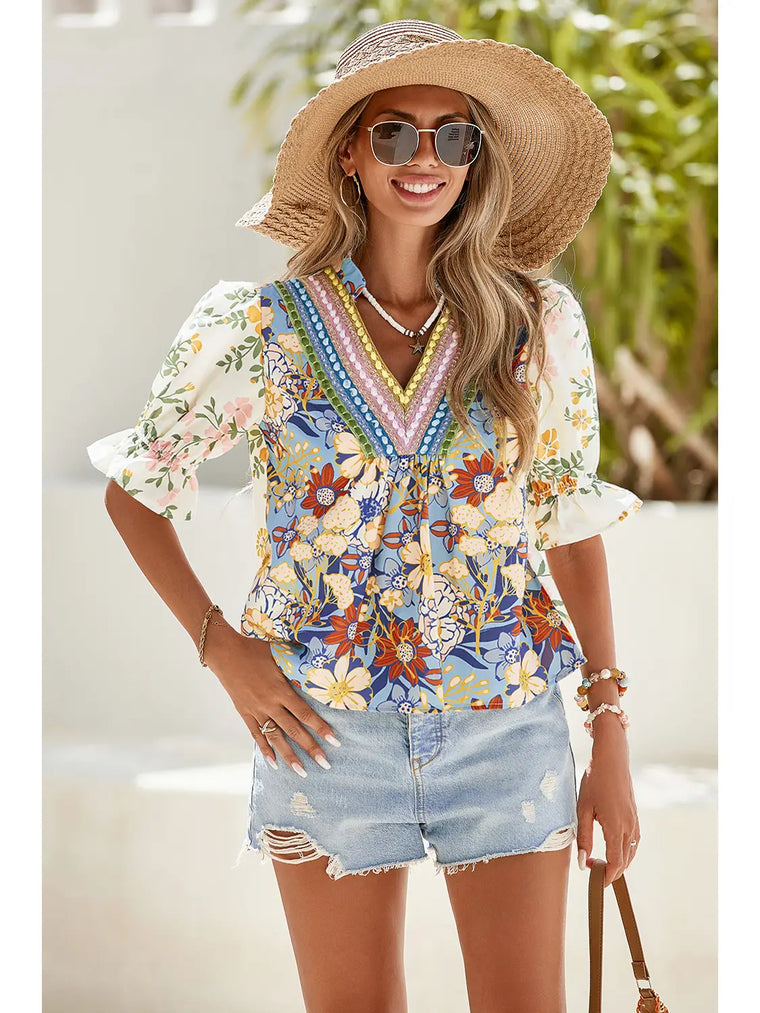 Floral Boho Blouse