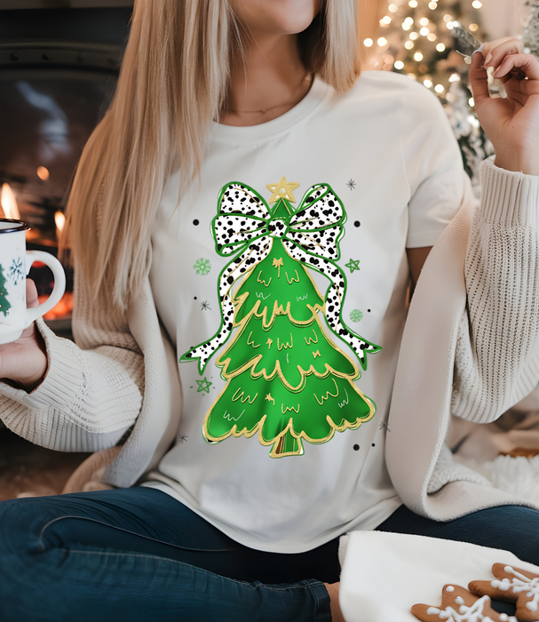 Bow-tiful Christmas Tree Graphic Tee and Sweatshirt