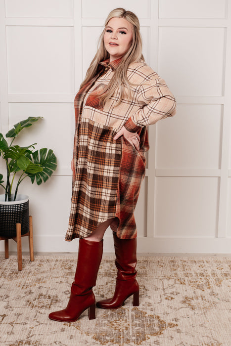 Cabin Fever Flannel Plaid Oversized Shacket