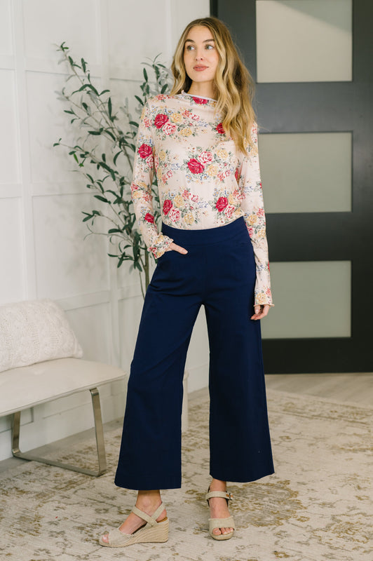 Direction to Perfection High Neck Long Sleeve Top