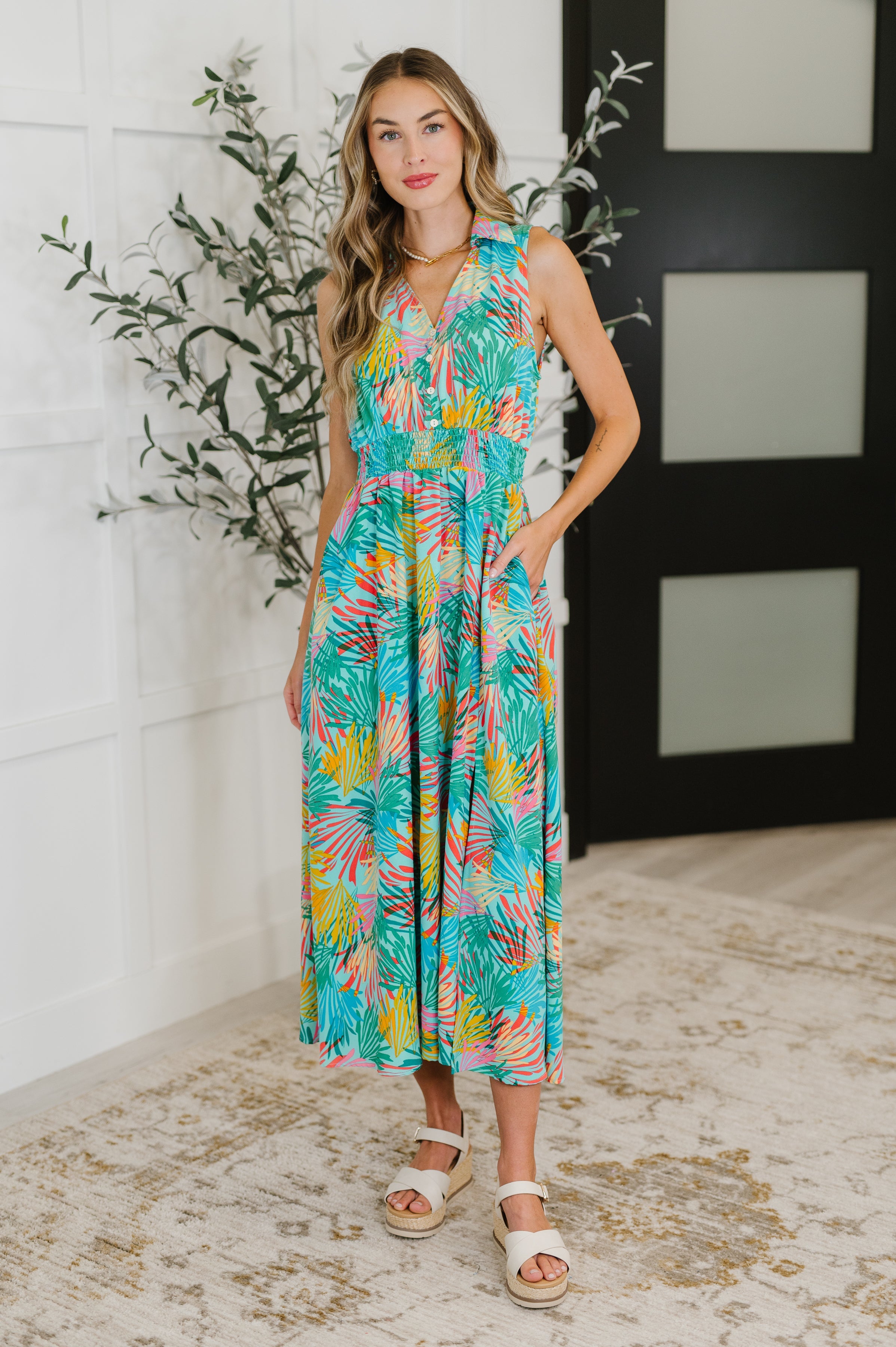 Don't Be Shy, Babe Sleeveless Dress in Mint