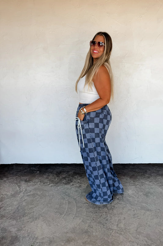 PREORDER: Go with the Flow Checker Pants