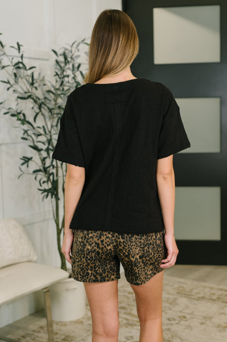 Effortless Edit Boxy Tee in Black