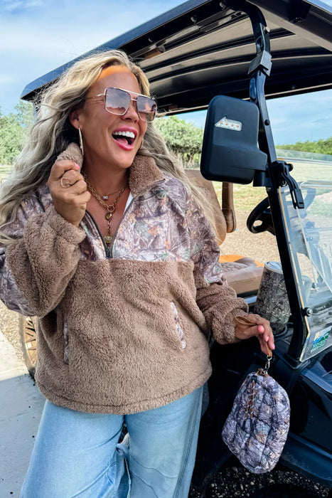 PREORDER: Camo Sherpa Pullover