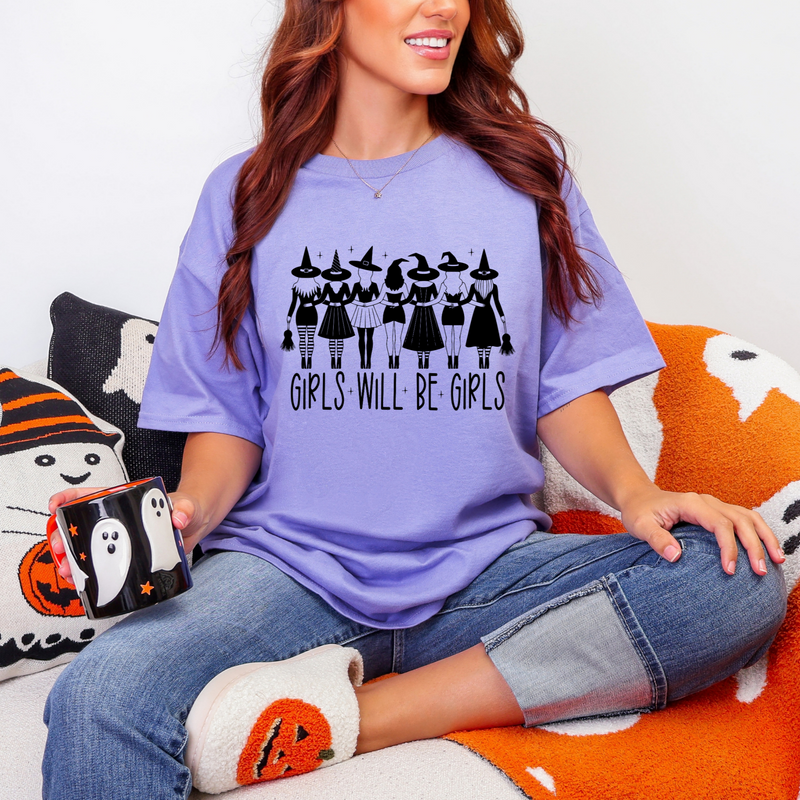 Girls Will Be Girls Graphic Tee in Two Colors