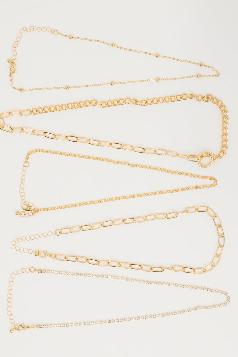 Golden Hour Links Everyday Set in Gold