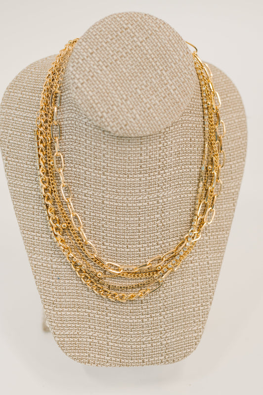 Golden Hour Links Everyday Set in Gold