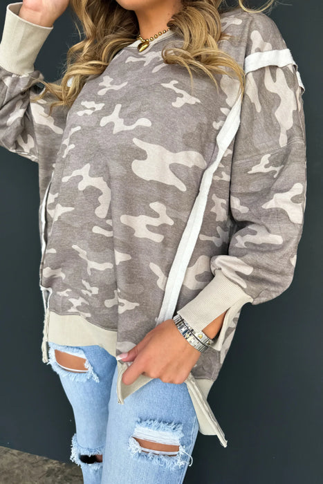 PREORDER: Green Camo Classic Crew Pullover