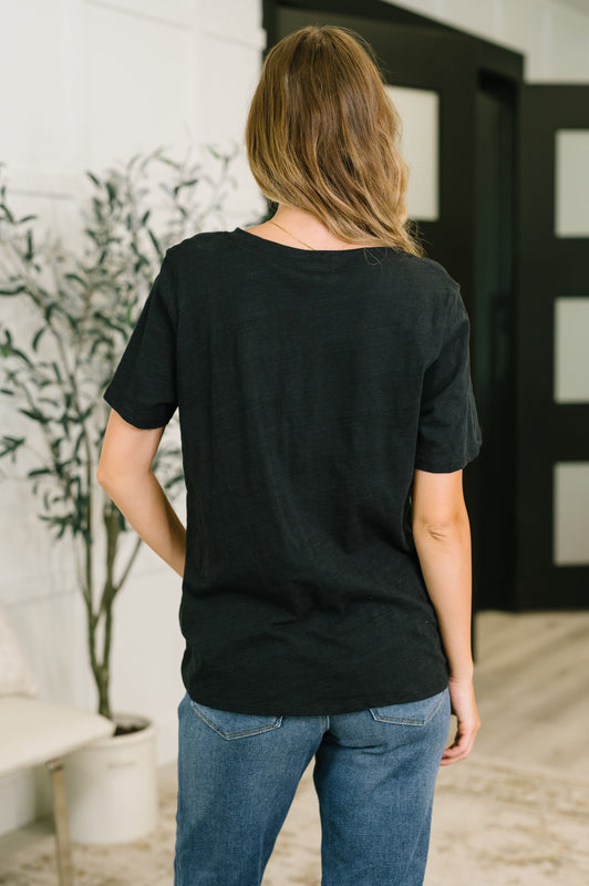 I Don't Have to Choose V-Neck Tee in Black