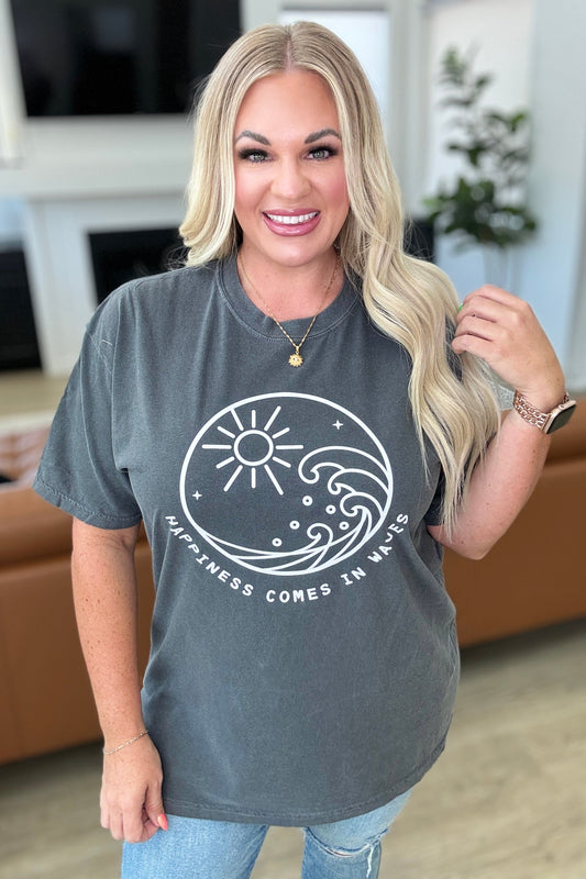 Happiness Comes in Waves Tee