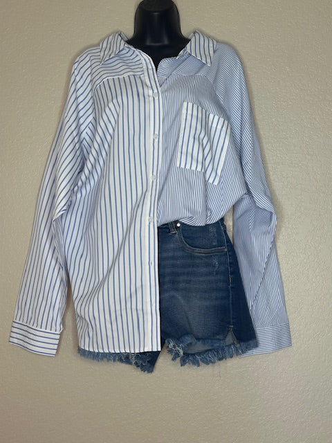 Ocean Blues Pin Stripe