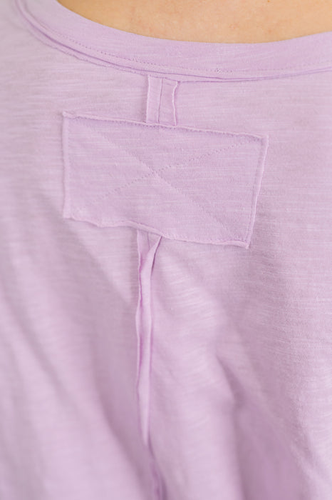 Just Like That Relaxed Heather Tee in Lilac