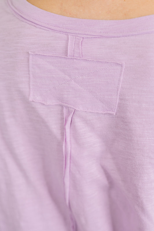 Just Like That Relaxed Heather Tee in Lilac