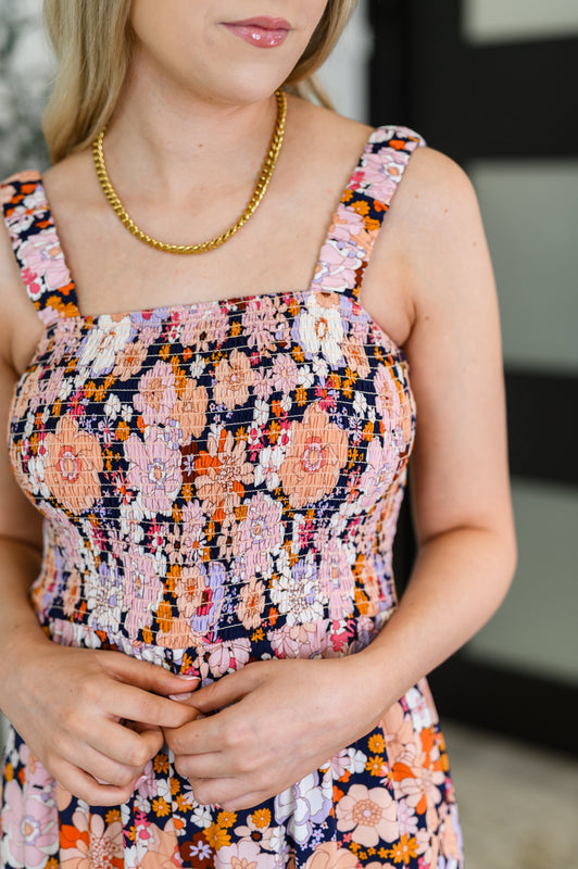 Live Your Best Life Floral Jumpsuit in Retro Floral