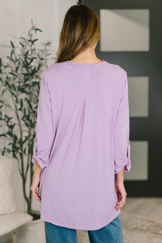 Lizzy Cardigan in Orchid Bloom