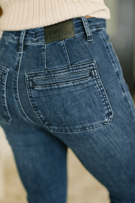 Mackenzie High Waist Flare with Vintage Pocket
