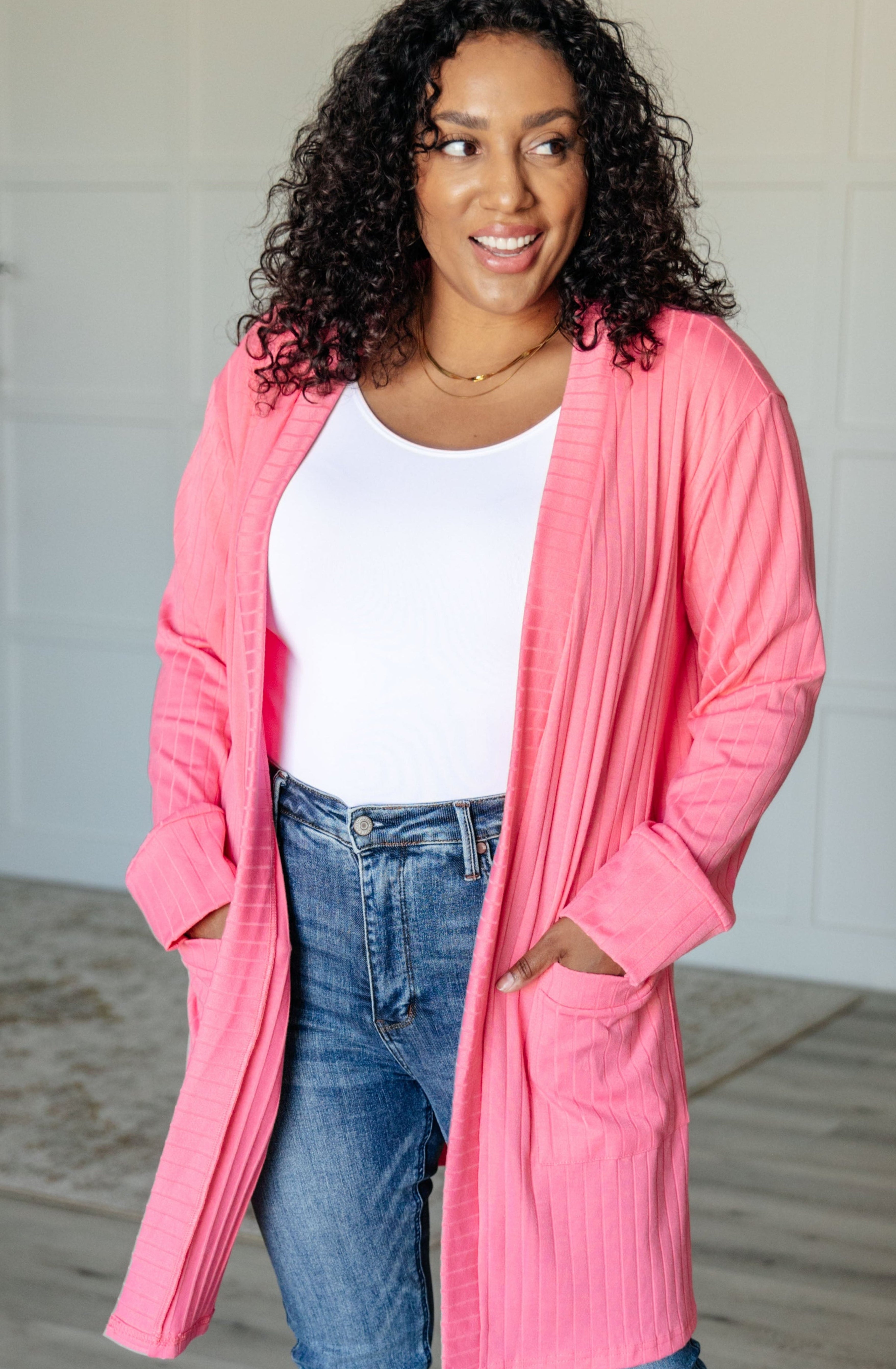 Modern Idealist Open Front Cardigan